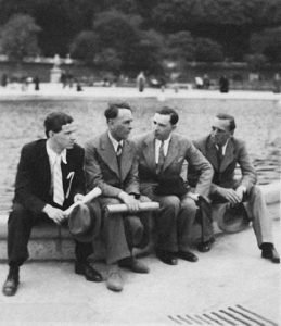 Josef Paliniček, Bohuslav Martinů, Rudolf Firkušný and Jiři Můcha in Paris, 1939.