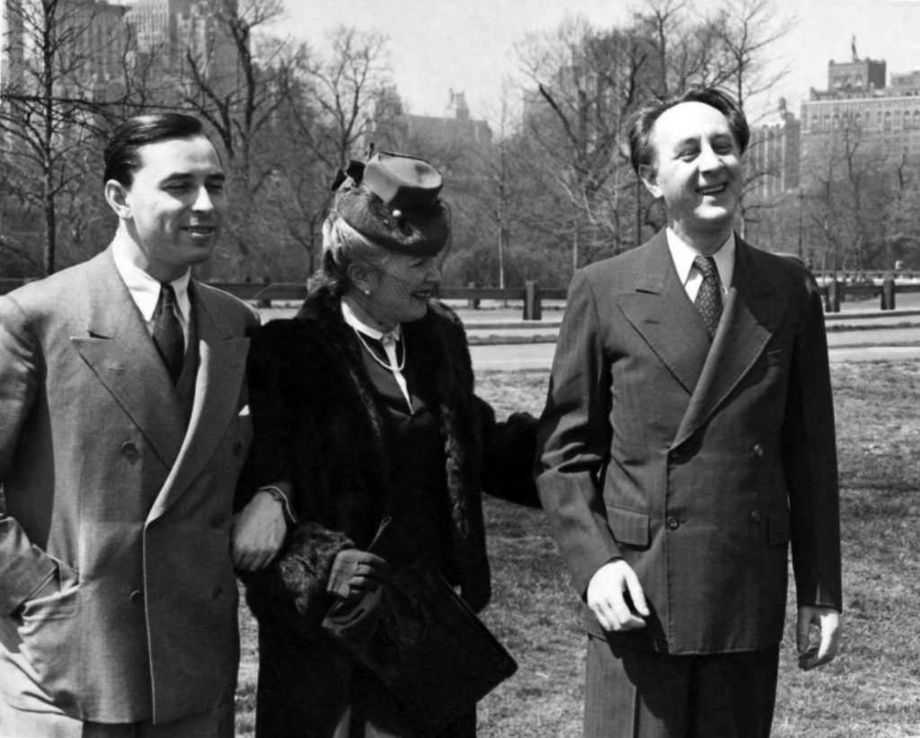 Rudolf-Firkušný, Charlotte and Bohuslav Martinů in Central Park, New York.